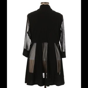 R&M RICHARDS 3/4 Mesh See Through Cardigan